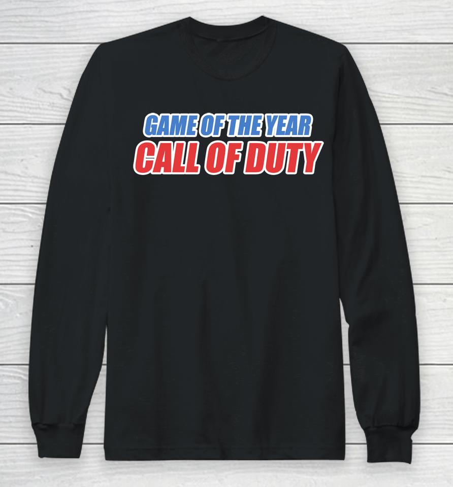 Game Of The Year Call Of Duty Long Sleeve T-Shirt