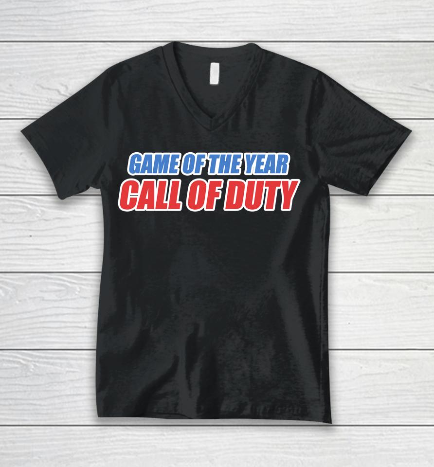 Game Of The Year Call Of Duty Unisex V-Neck T-Shirt