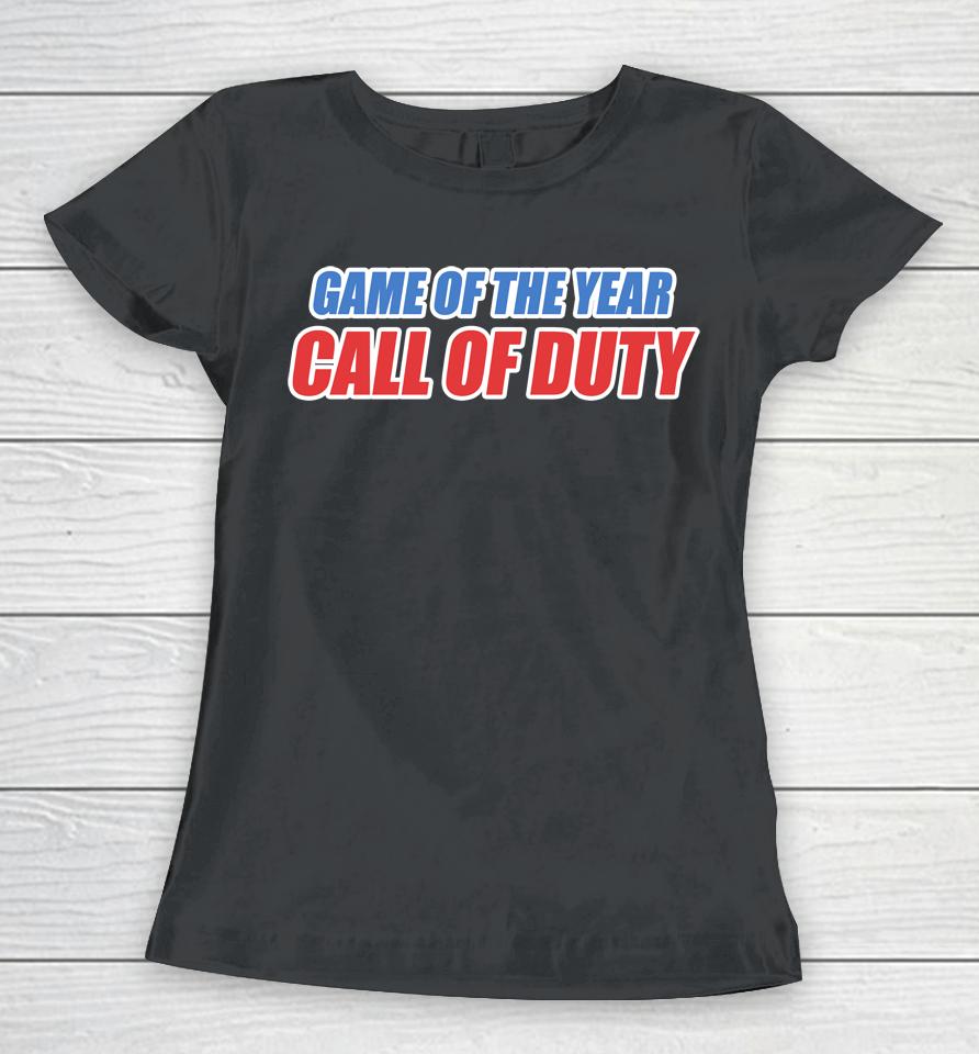 Game Of The Year Call Of Duty Women T-Shirt