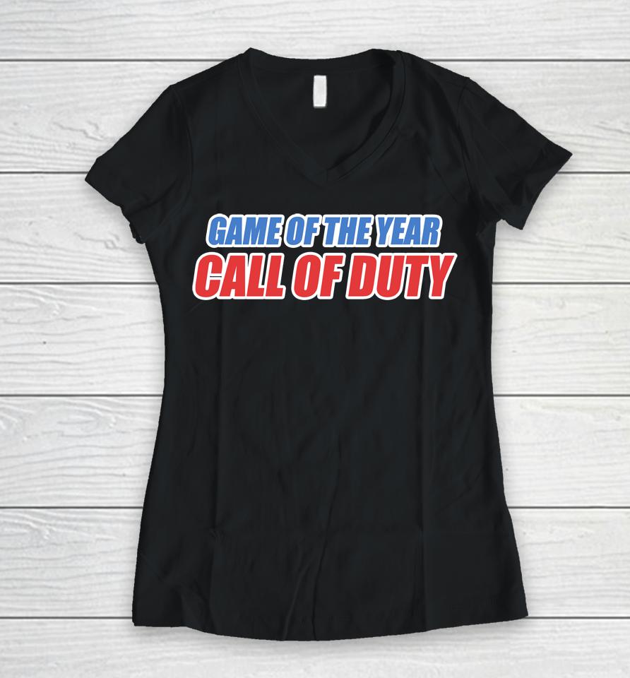Game Of The Year Call Of Duty Women V-Neck T-Shirt
