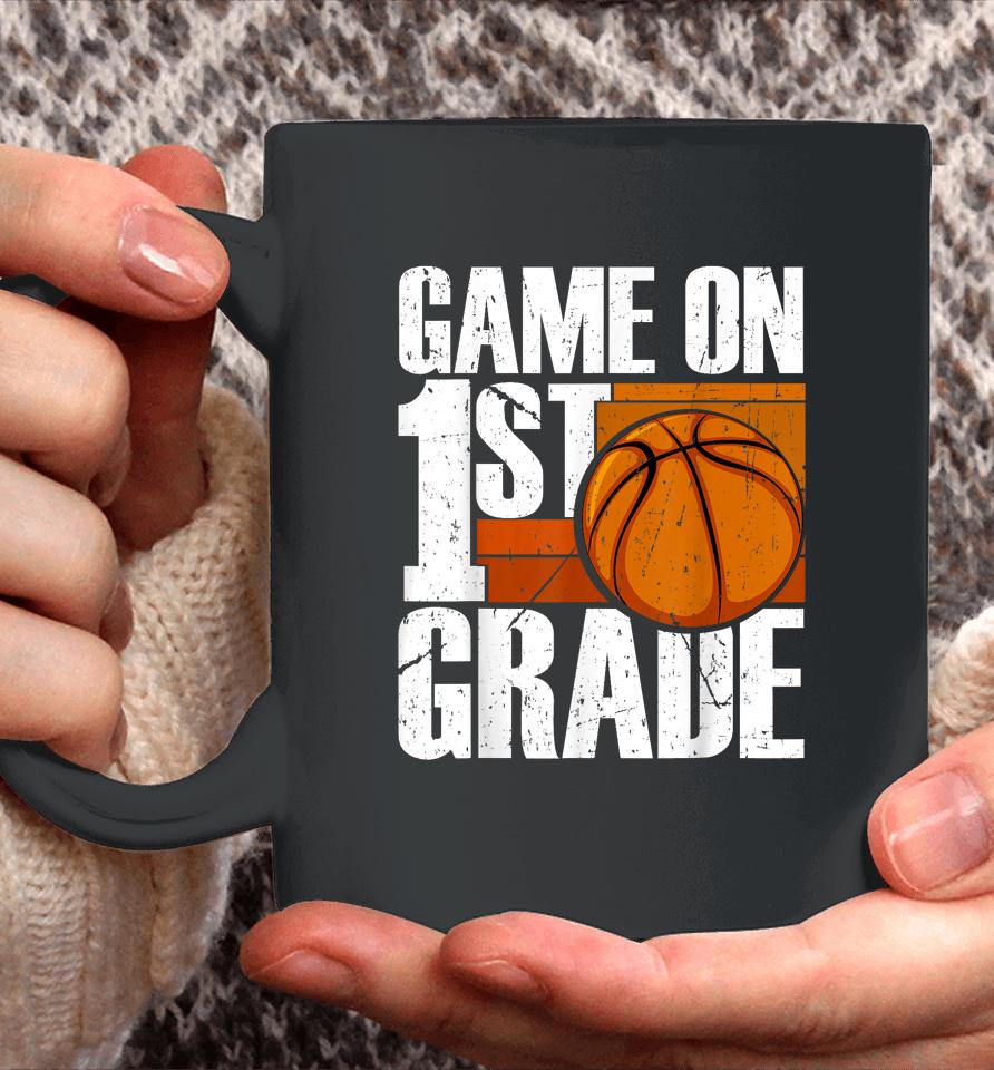 Game On 1St Grade Basketball Back To School First Grade Team Coffee Mug