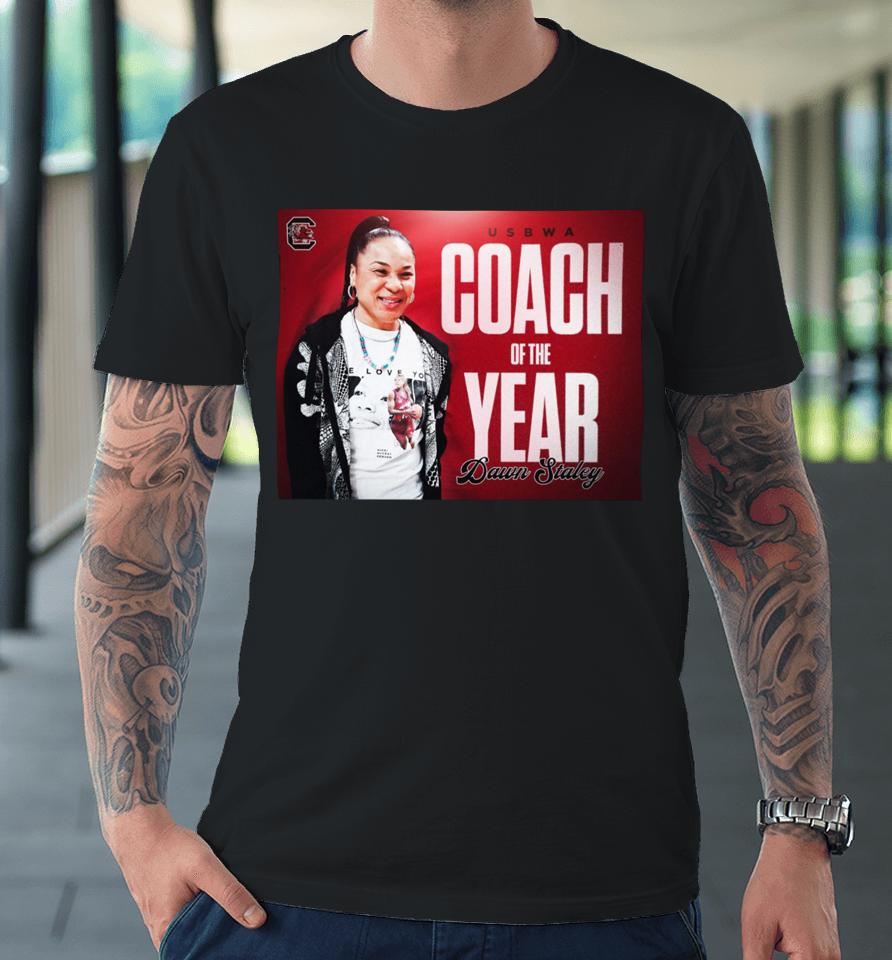Gamecockwbb Coach Of The Year Dawn Staley Premium T-Shirt