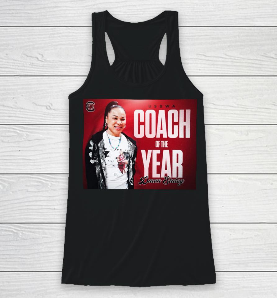 Gamecockwbb Coach Of The Year Dawn Staley Racerback Tank