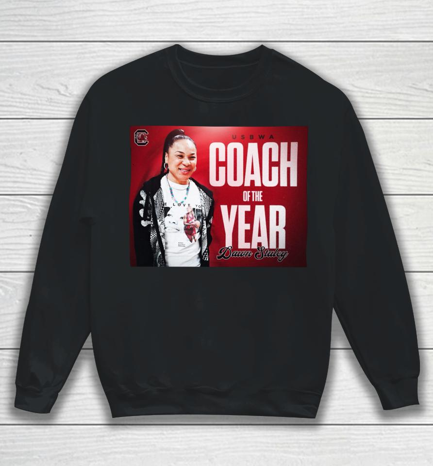 Gamecockwbb Coach Of The Year Dawn Staley Sweatshirt