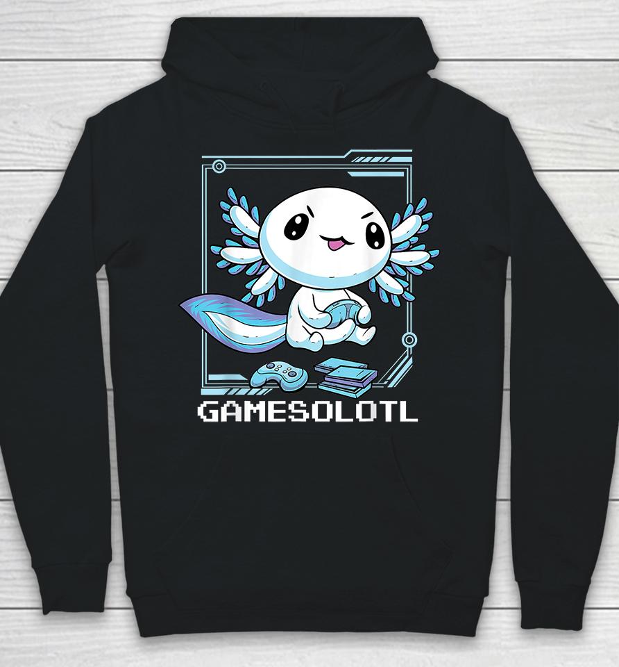 Gamer Axolotl Gamesolotl Hoodie