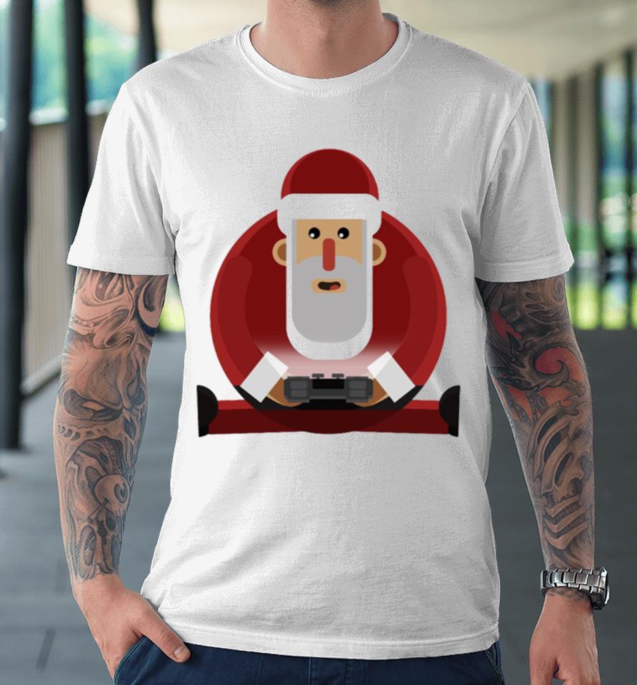 Gamer Funny Christmas Santa Gaming Video Game Novelty Premium T-Shirt