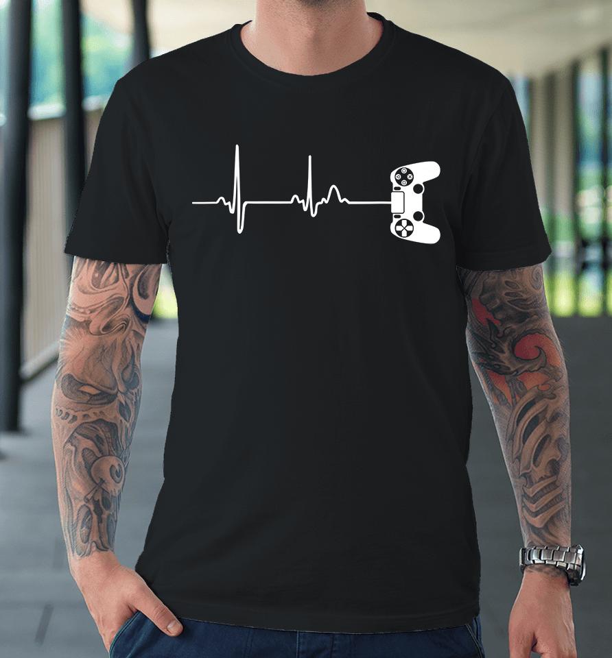 Gamer Heartbeat Premium T-Shirt