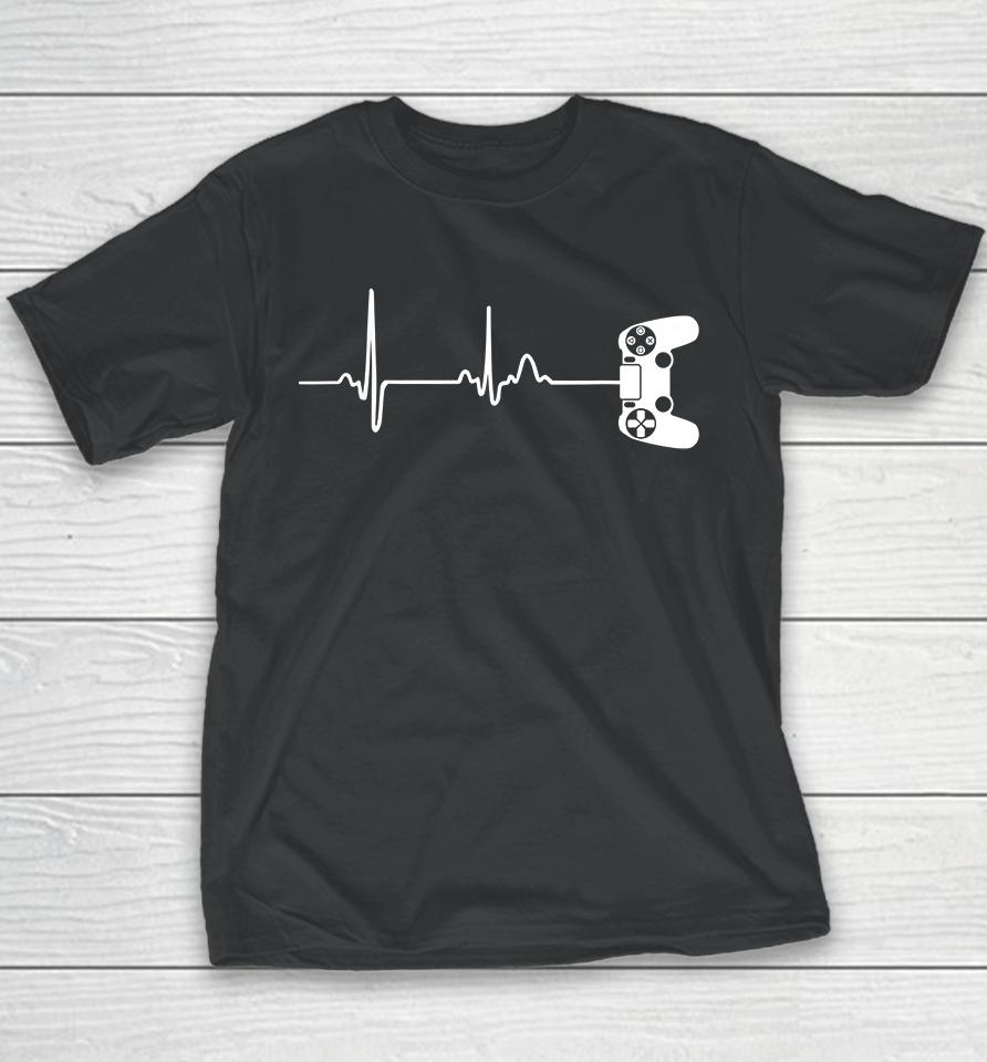 Gamer Heartbeat Youth T-Shirt