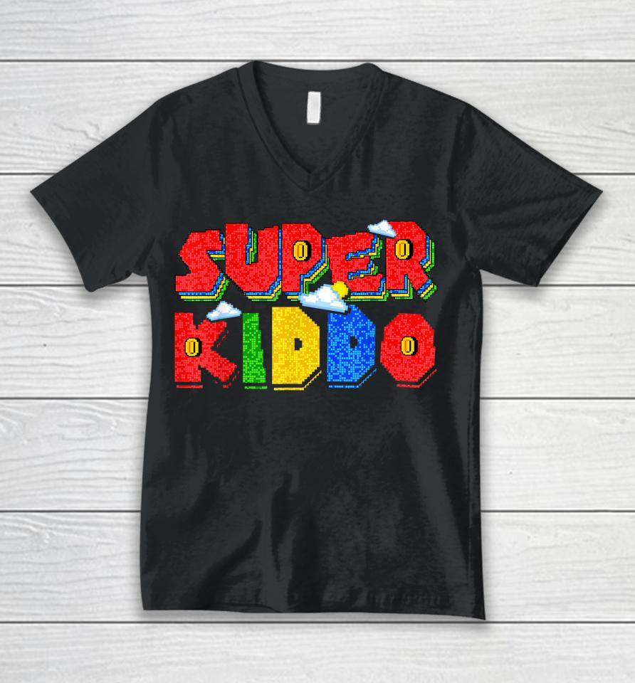 Gamer Super Kiddo Unisex V-Neck T-Shirt