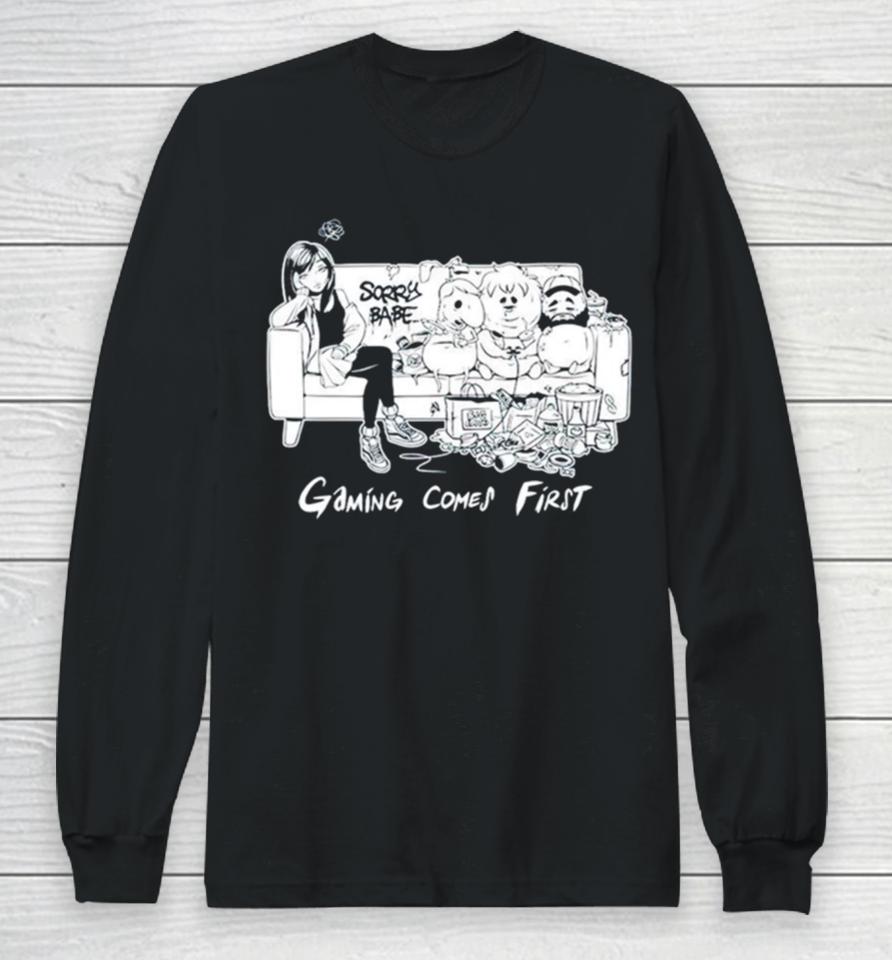 Gaming Comes First Long Sleeve T-Shirt
