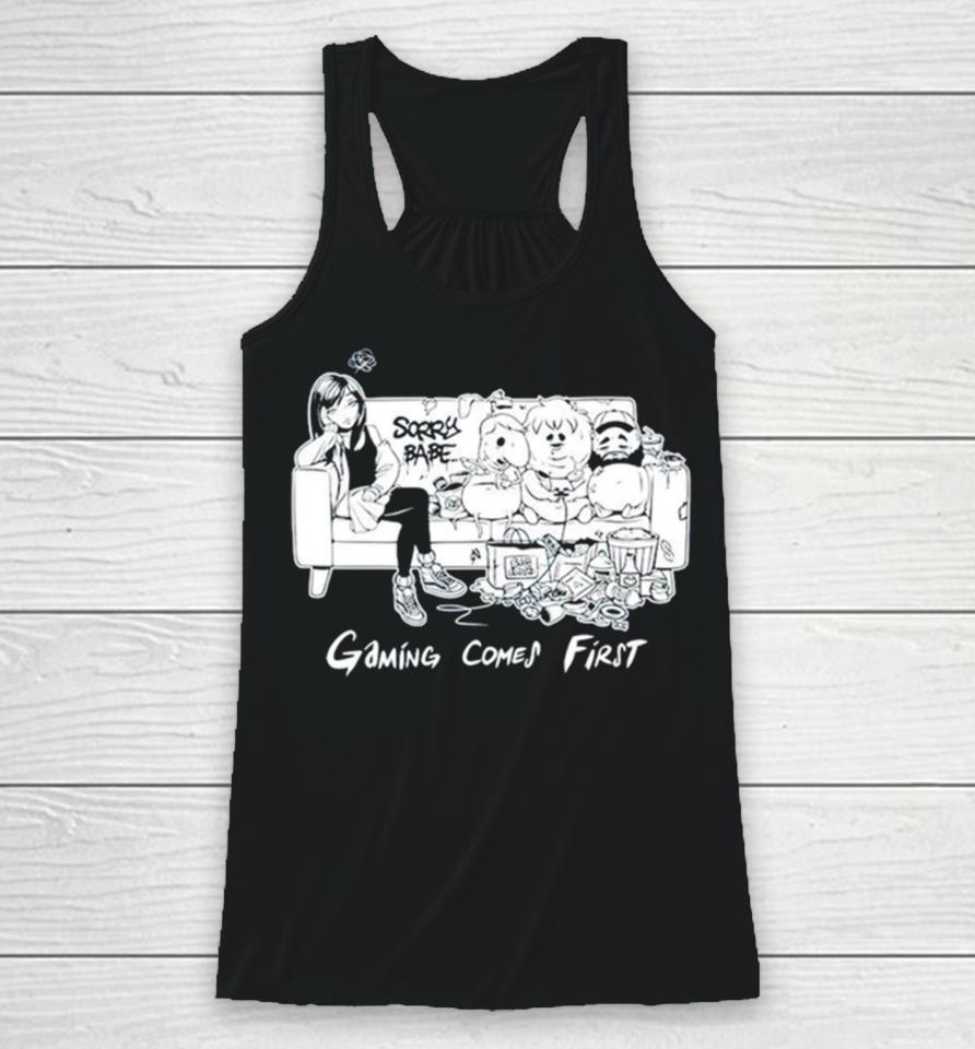 Gaming Comes First Racerback Tank