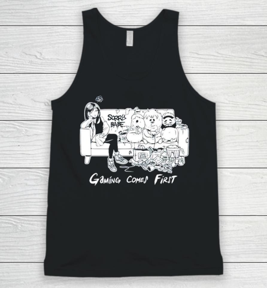Gaming Comes First Unisex Tank Top