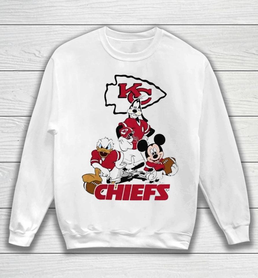Gangster Mickey Mouse Nfl Kansas City Chiefs Football Players Logo Sweatshirt