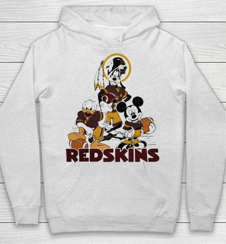 Gangster Mickey Mouse Nfl Washington Redskins Football Players Logo Hoodie