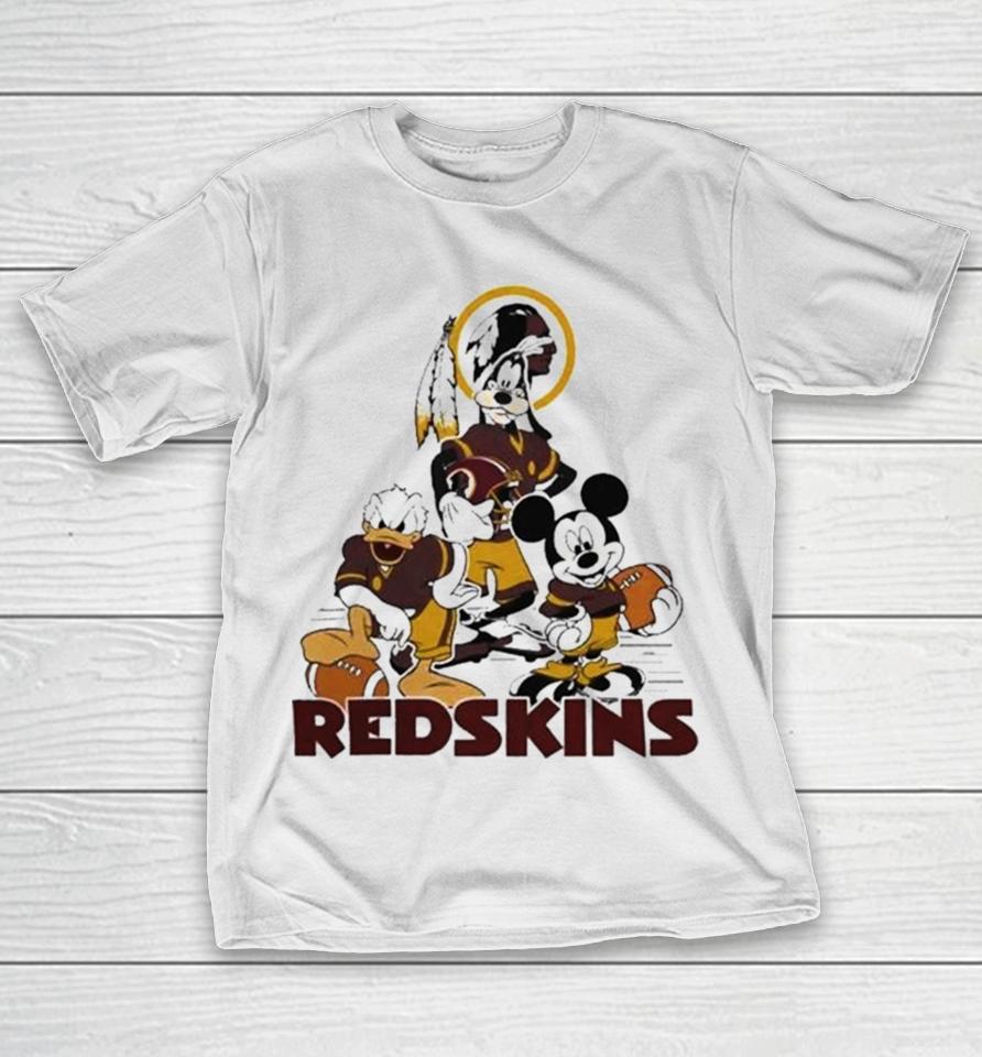 Gangster Mickey Mouse Nfl Washington Redskins Football Players Logo T-Shirt