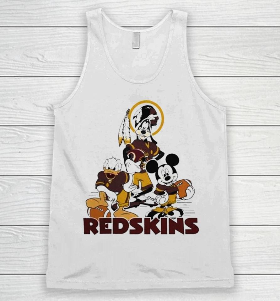Gangster Mickey Mouse Nfl Washington Redskins Football Players Logo Unisex Tank Top