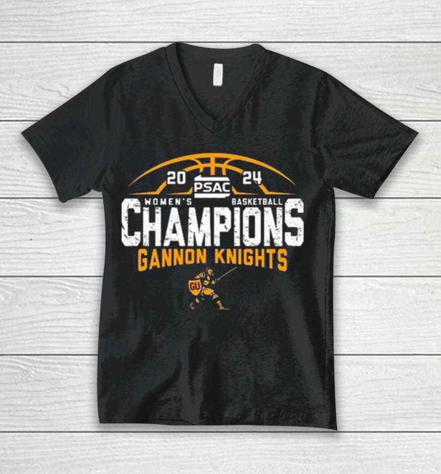 Gannon University Women’s Basketball 2024 Psac Tournament Champions Unisex V-Neck T-Shirt