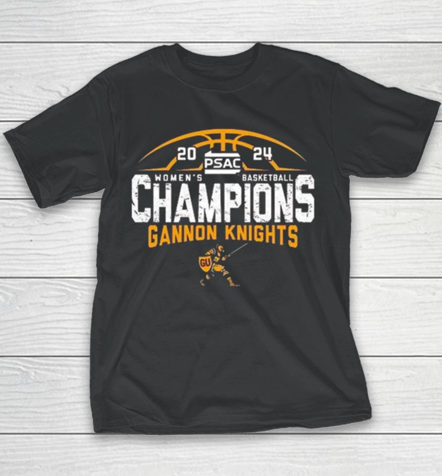 Gannon University Women’s Basketball 2024 Psac Tournament Champions Youth T-Shirt