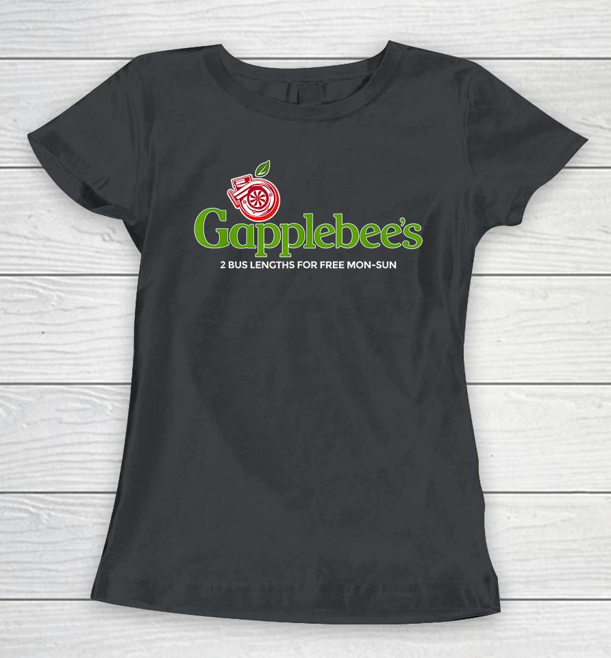 Gapplebee's Drag Racing Car Women T-Shirt