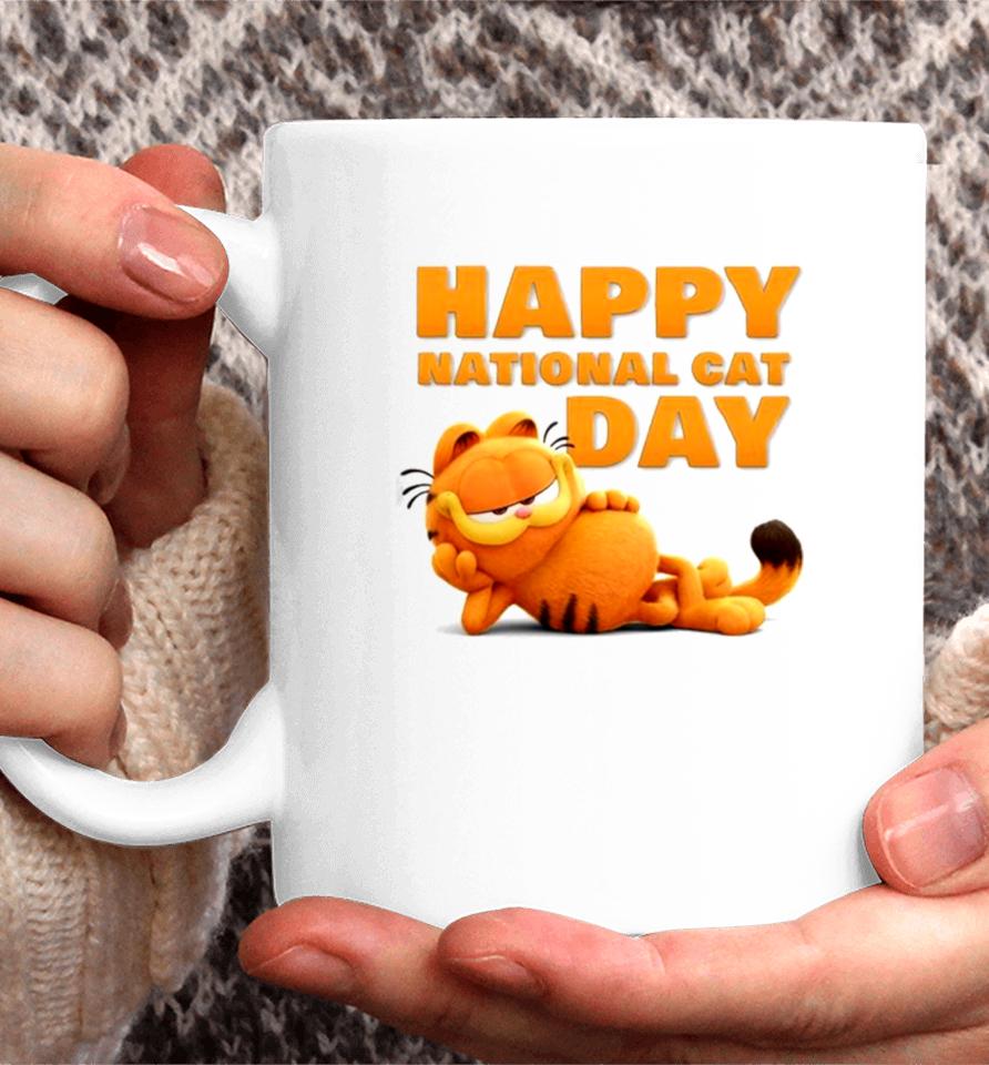 Garfield Happy National Cat Day 2023 Coffee Mug