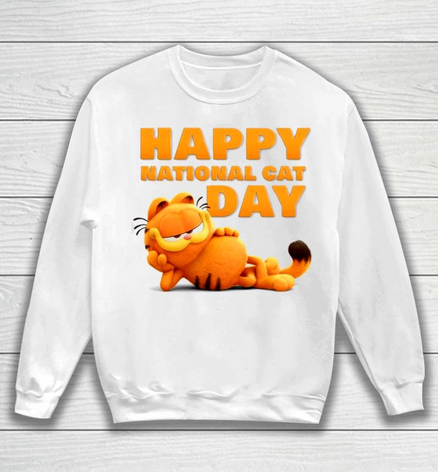 Garfield Happy National Cat Day 2023 Sweatshirt