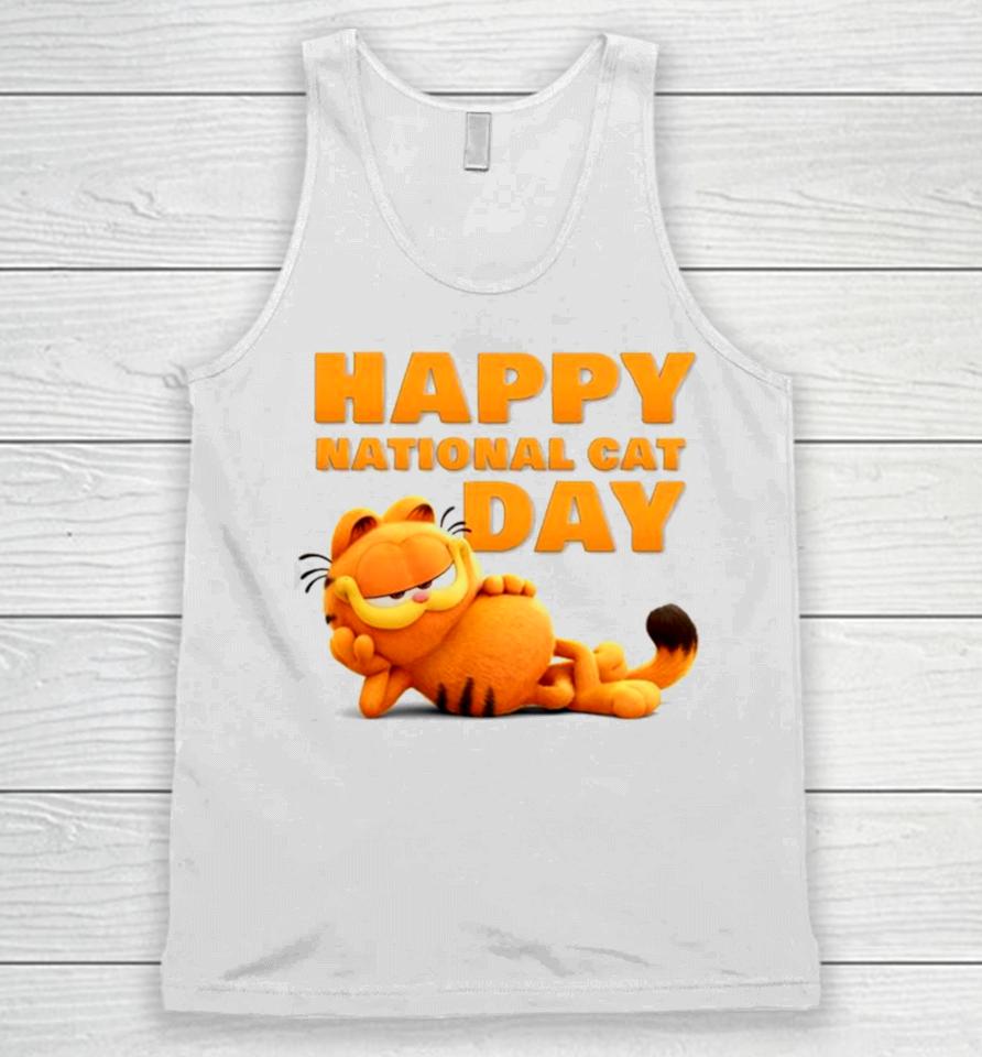 Garfield Happy National Cat Day 2023 Unisex Tank Top