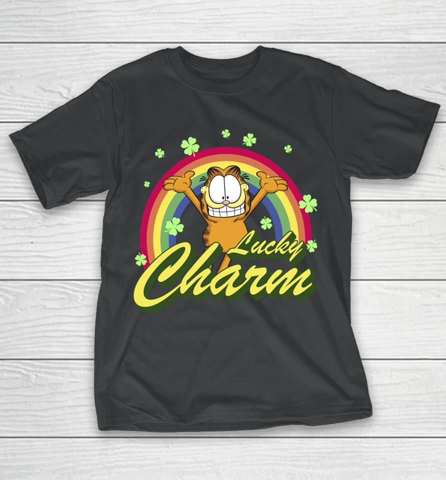 Garfield Lucky Charm Rainbow St Patrick's Day T-Shirt