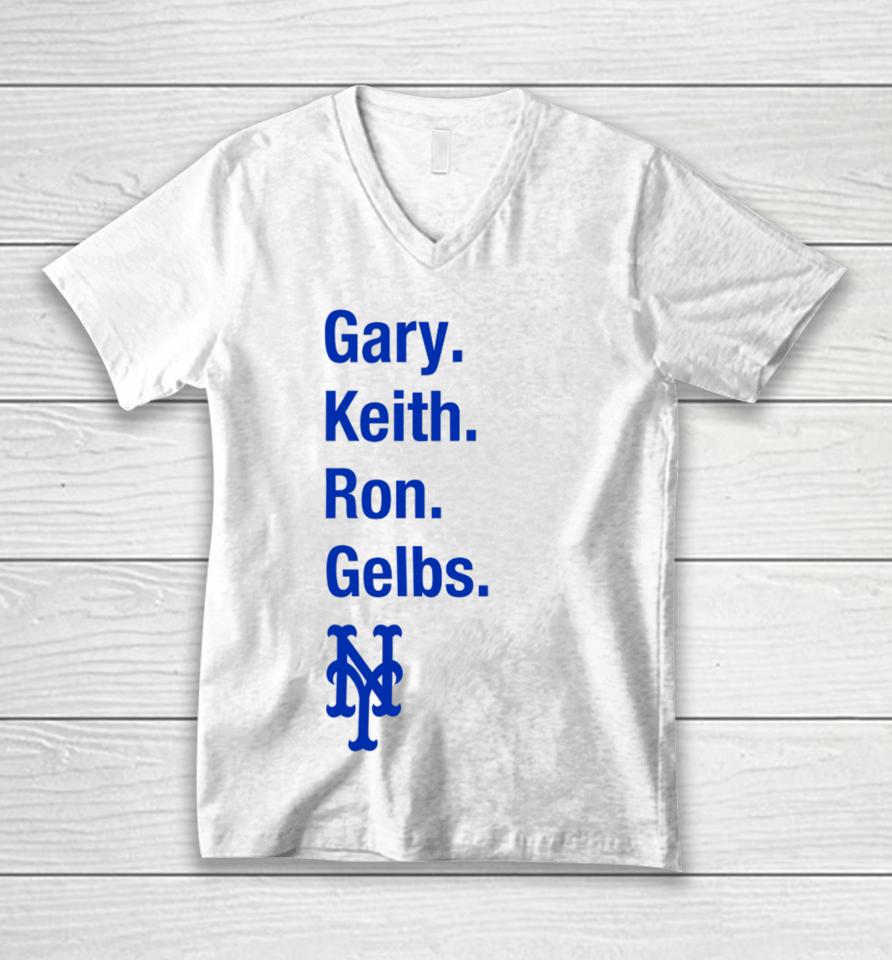 Gary Keith Ron Gelbs Unisex V-Neck T-Shirt