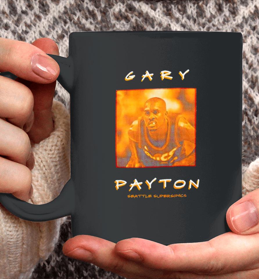 Gary Payton Seattle Supersonics Vintage Logo Coffee Mug