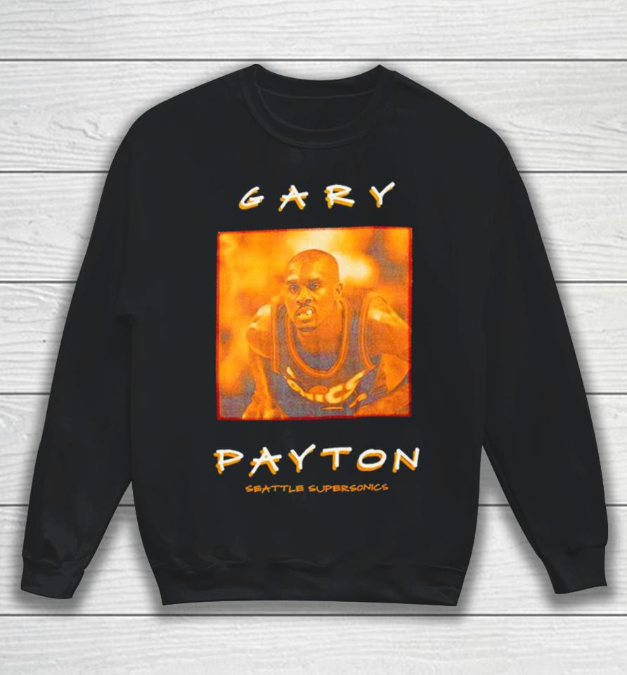 Gary Payton Seattle Supersonics Vintage Logo Sweatshirt