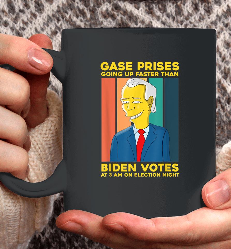 Gas Prices Are Going Up Faster Than Biden Votes At 3 Am On Election Night Coffee Mug