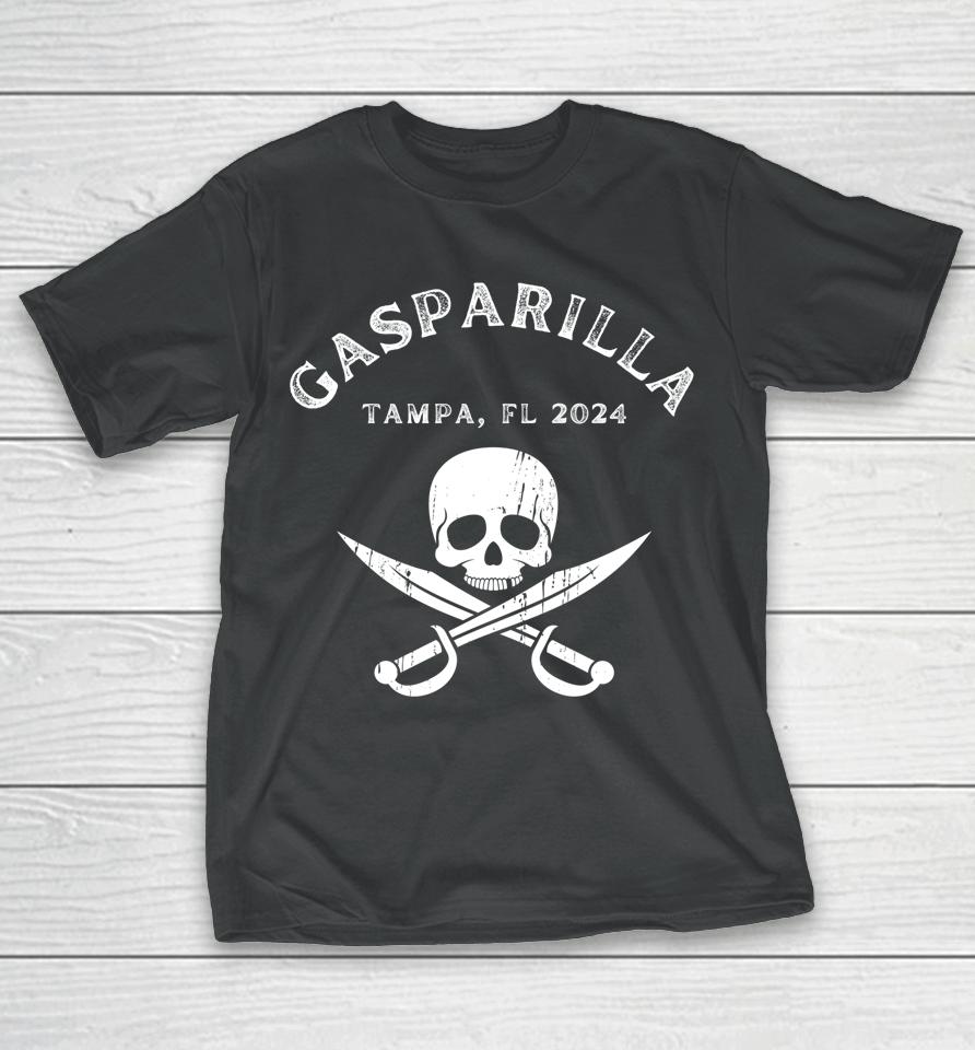 Gasparilla 2024 Pirate Festival Tampa Fl Jolly Roger T-Shirt