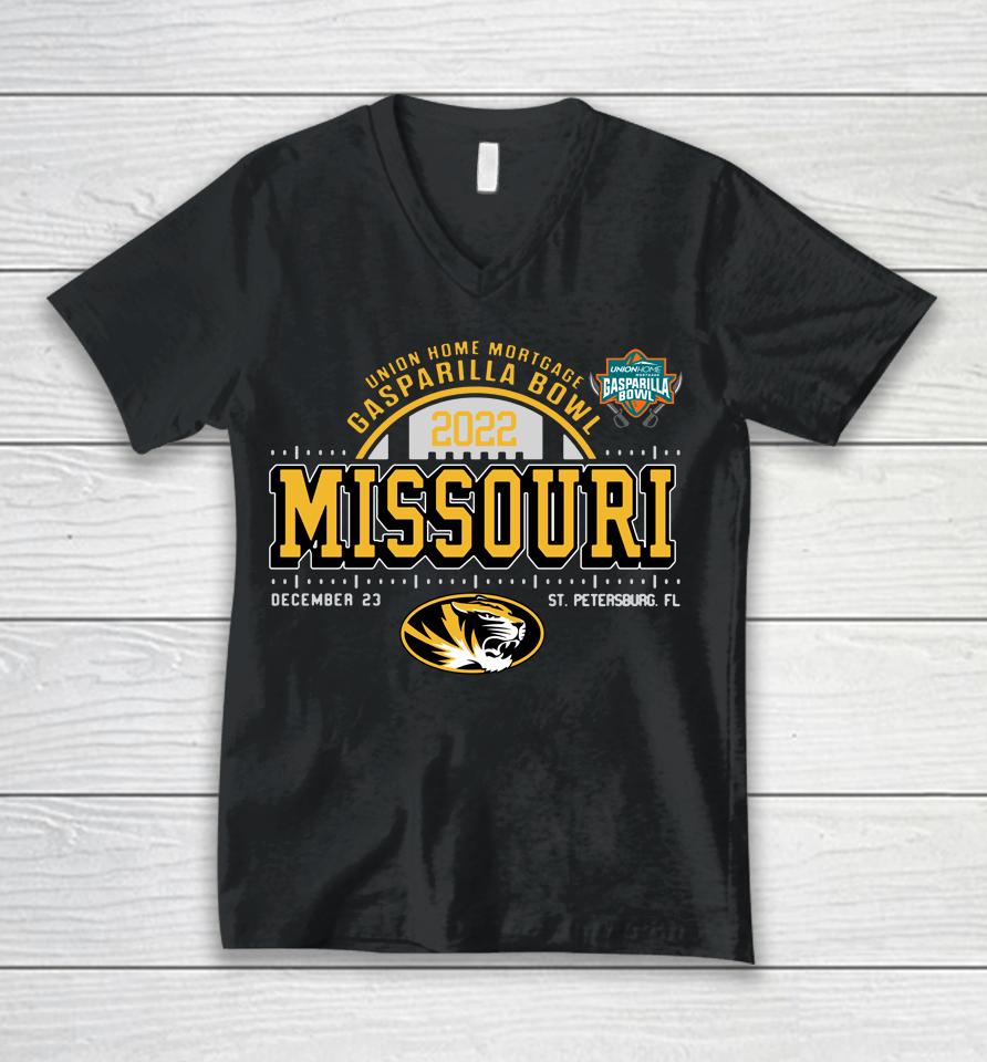 Gasparilla Bowl Shop Missouri Tigers 2022 Playoff Football Unisex V-Neck T-Shirt