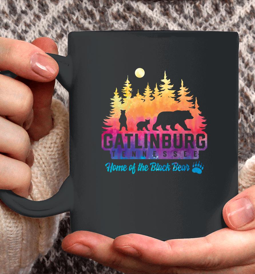 Gatlinburg Tennessee Bear Great Smoky Mountains Tie Dye Coffee Mug