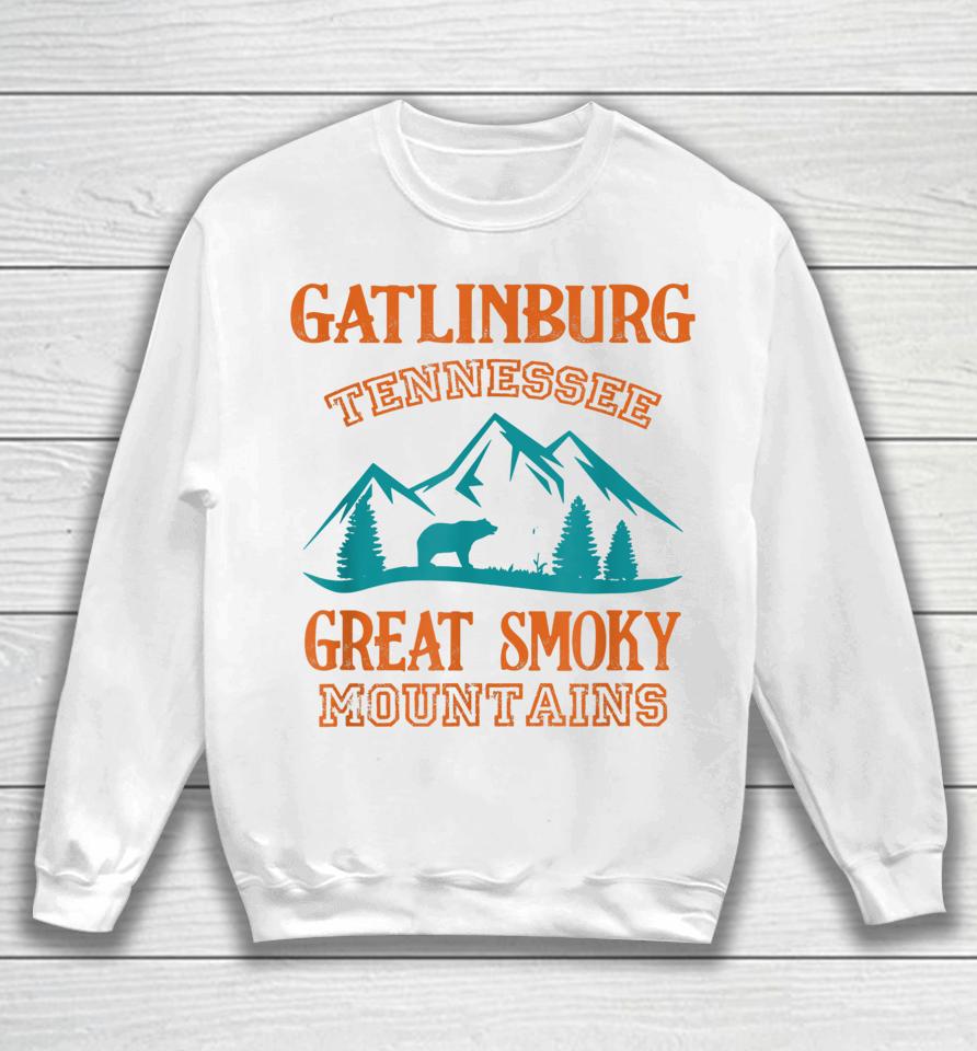 Gatlinburg Tennessee Great Smoky Mountains Souvenirs Bear Sweatshirt