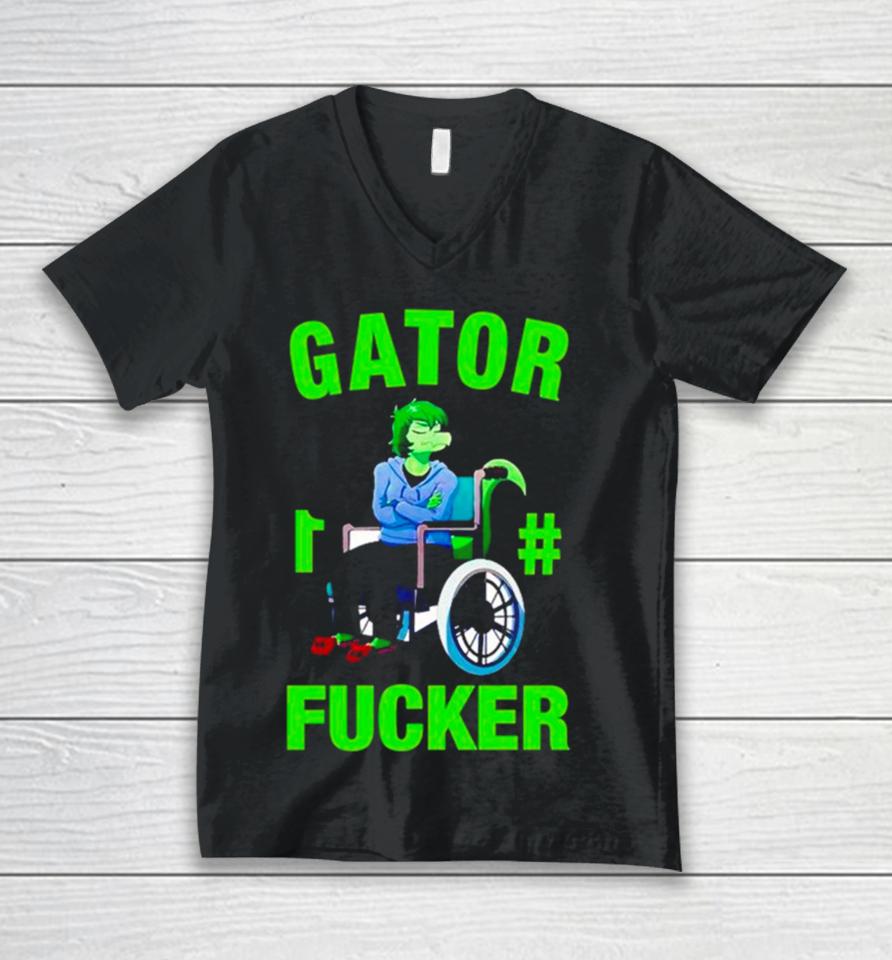 Gator 1 Fucker Unisex V-Neck T-Shirt