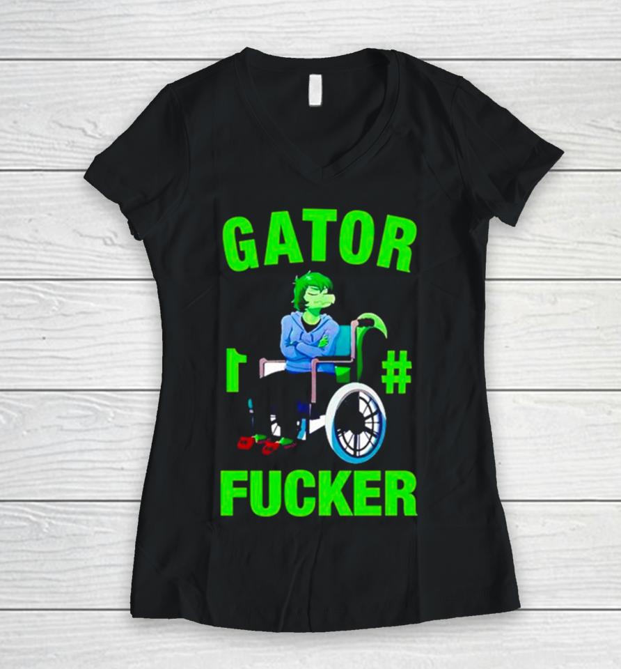 Gator 1 Fucker Women V-Neck T-Shirt