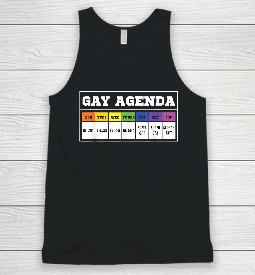 Gay Agenda Funny Unisex Tank Top
