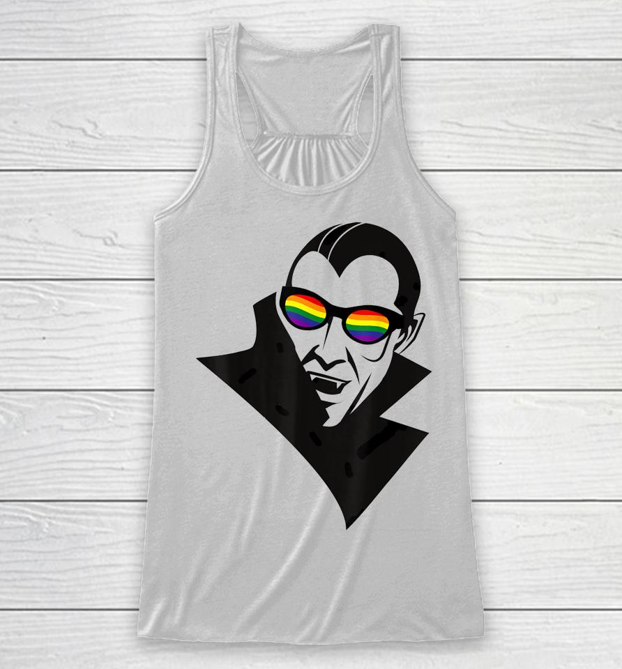 Gay Dracula Lgbt Pride Shirt Racerback Tank