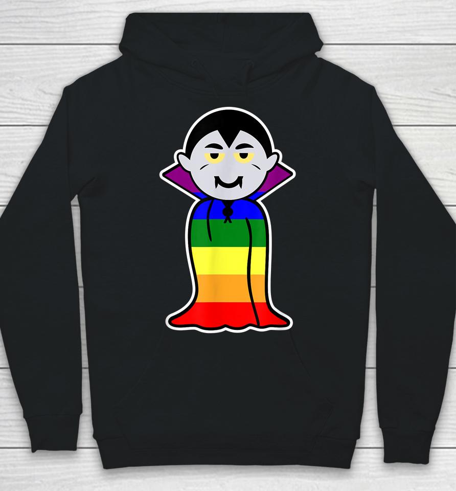 Gay Dracula With Rainbowcolors Cape Hoodie