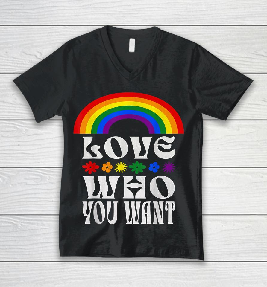 Gay Pride Month Love Lgbt Pride Month Transgender Lesbian Unisex V-Neck T-Shirt