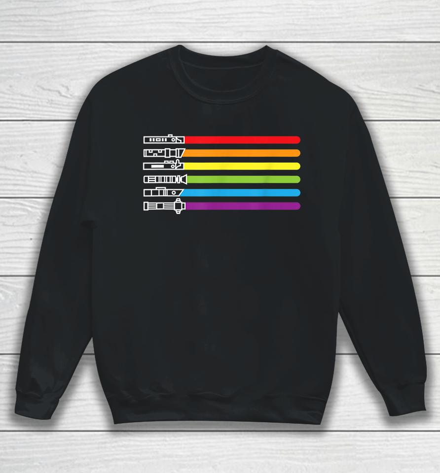 Gay Rainbow Saber Lgbt Pride Month Sweatshirt