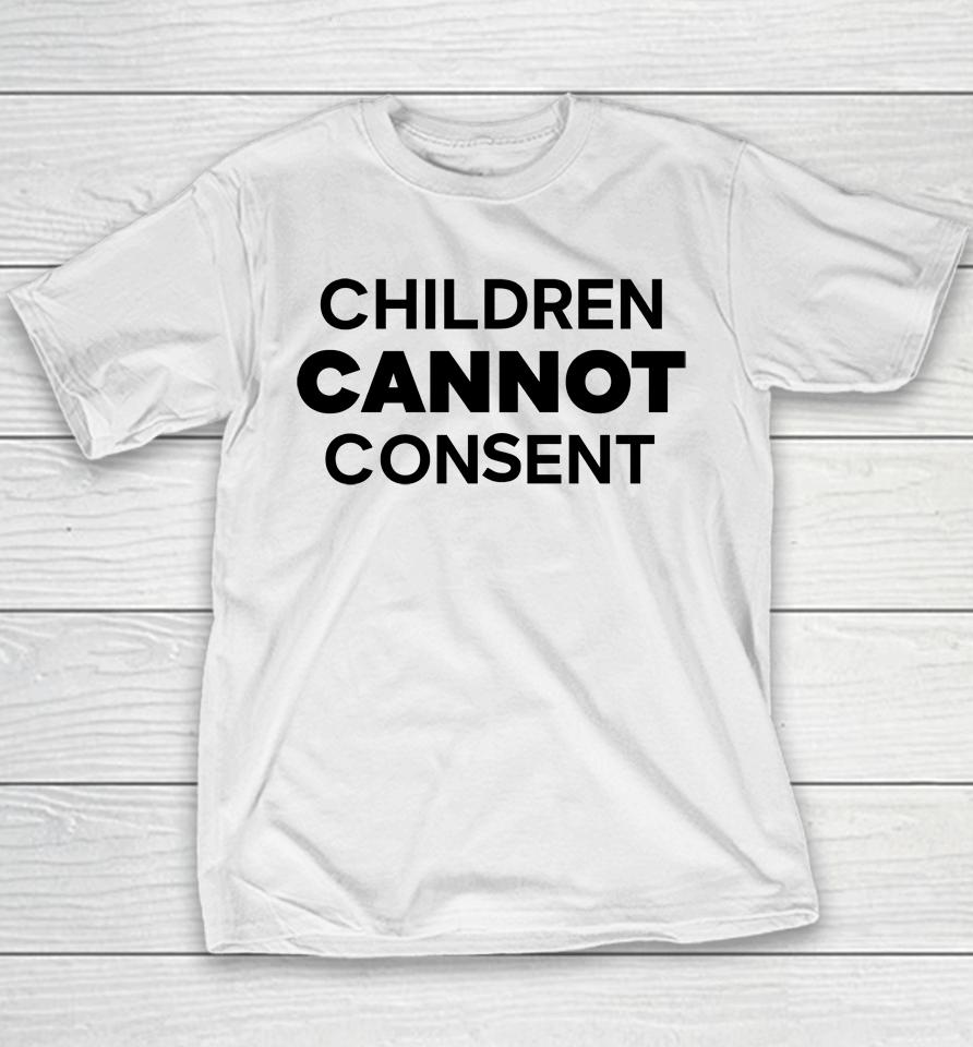 Gays Against Groomers Children Cannot Consent Youth T-Shirt