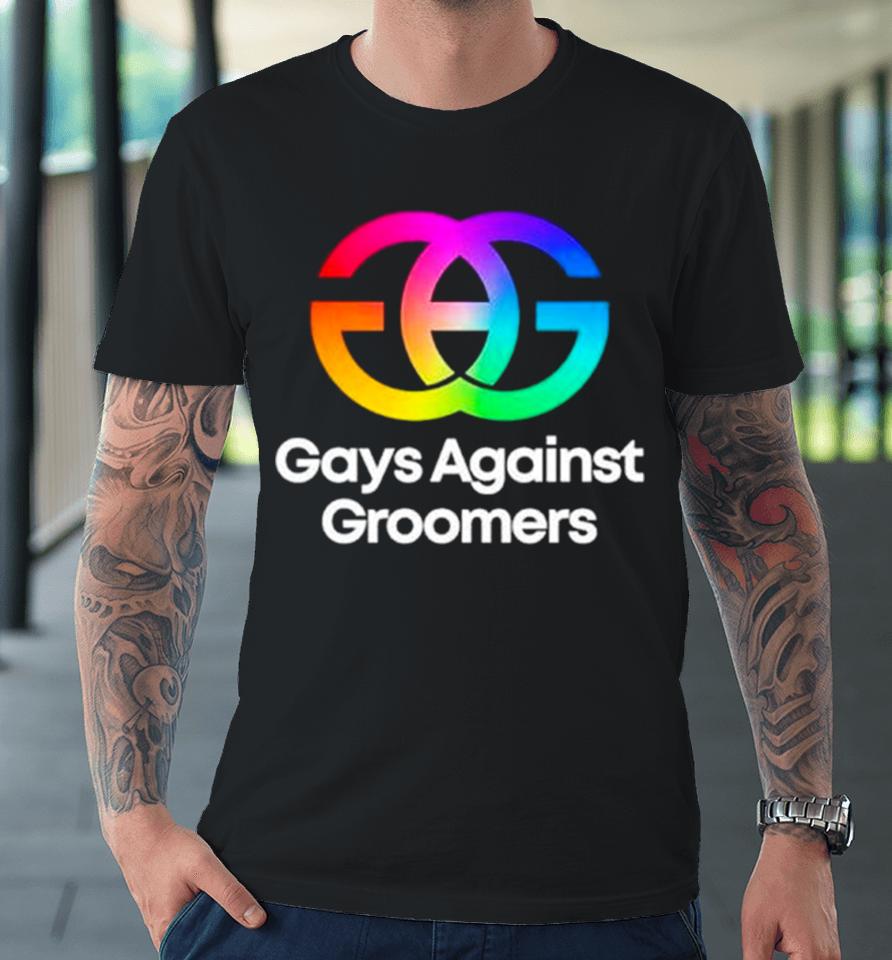 Gays Against Groomers Gag Logo Premium T-Shirt