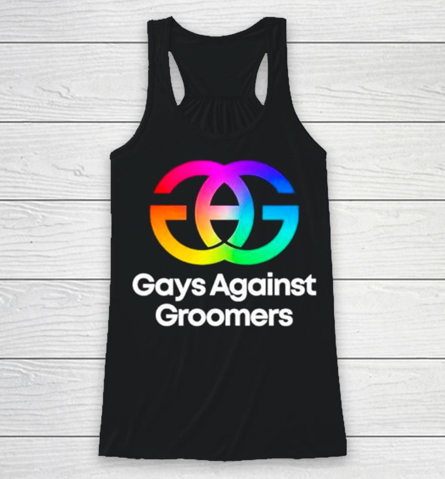 Gays Against Groomers Gag Logo Racerback Tank