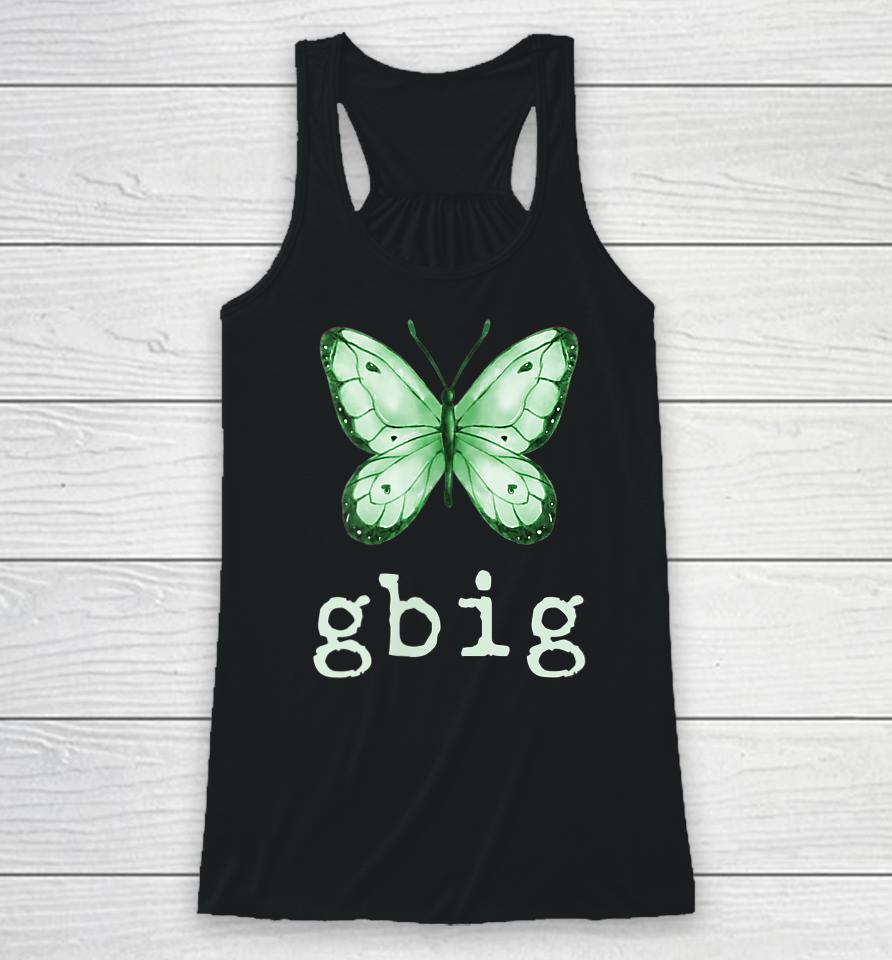 Gbig Butterfly Sorority Reveal Big Little For Lil Sister Racerback Tank