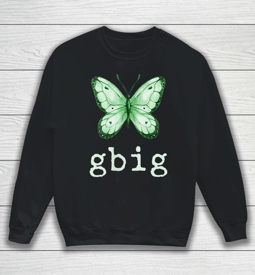 Gbig Butterfly Sorority Reveal Big Little For Lil Sister Sweatshirt