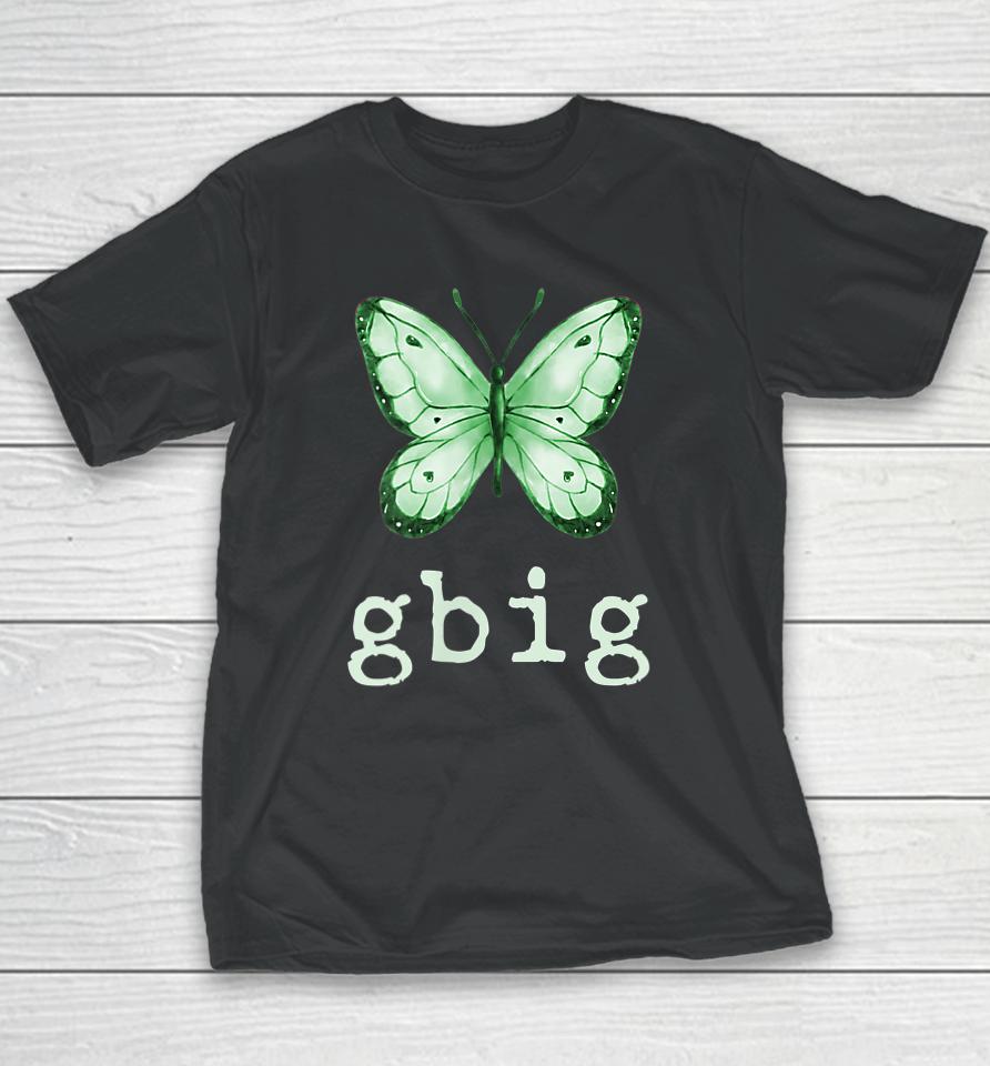 Gbig Butterfly Sorority Reveal Big Little For Lil Sister Youth T-Shirt