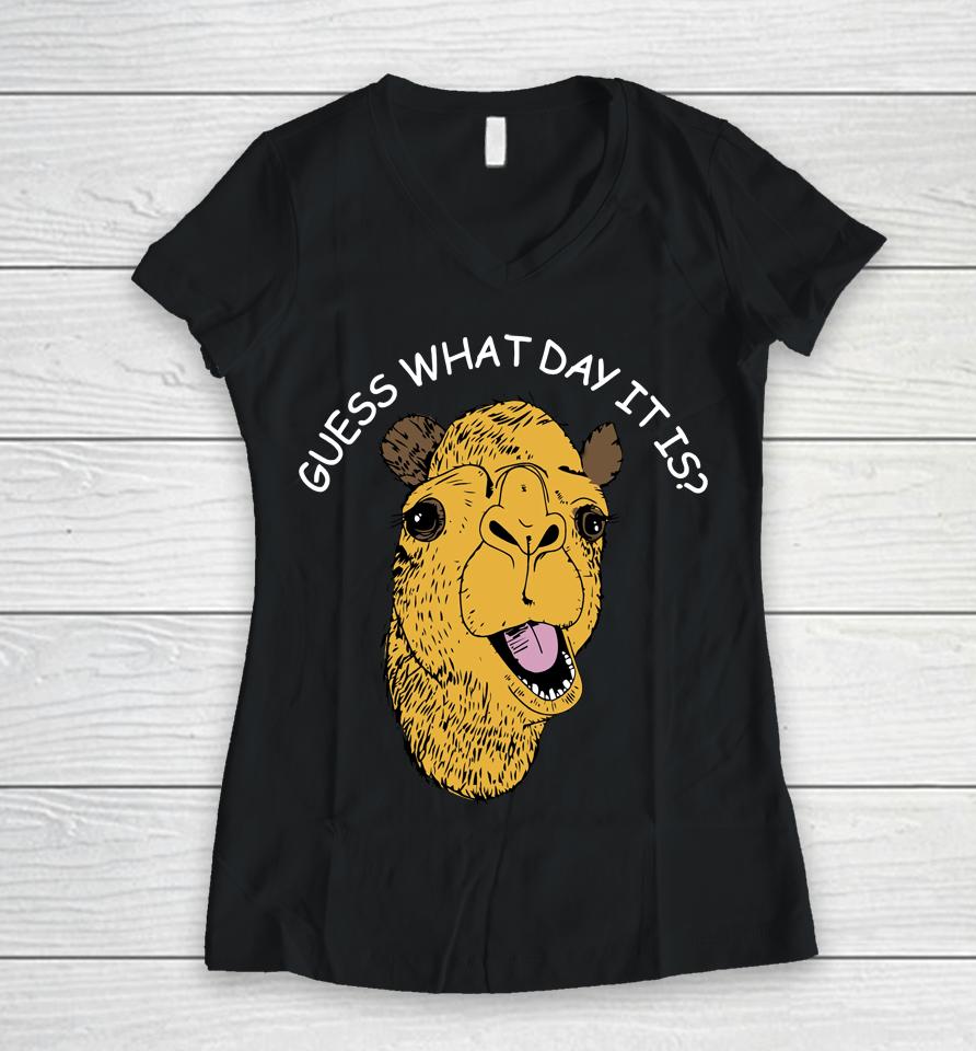 Geico Store Guess What Day It Is Women V-Neck T-Shirt