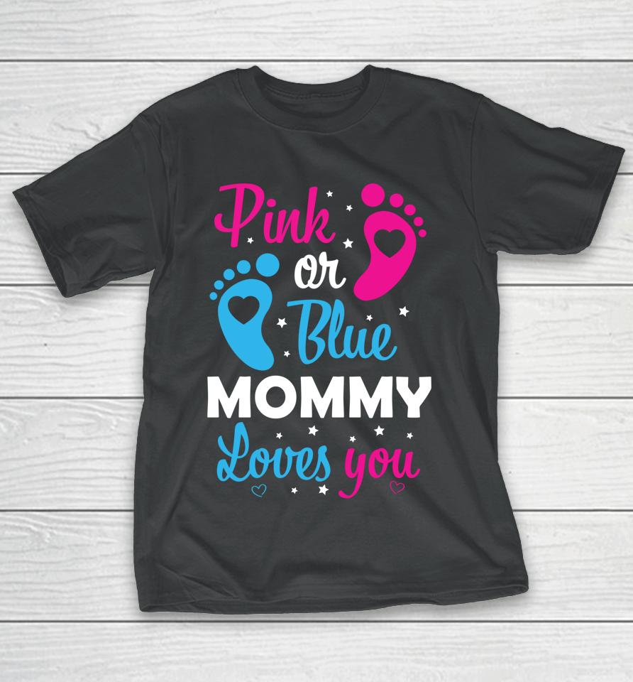 Gender Reveal Mom Mommy Family T-Shirt